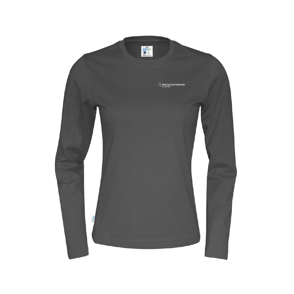 T-Shirt Long Sleeve Lady Charcoal